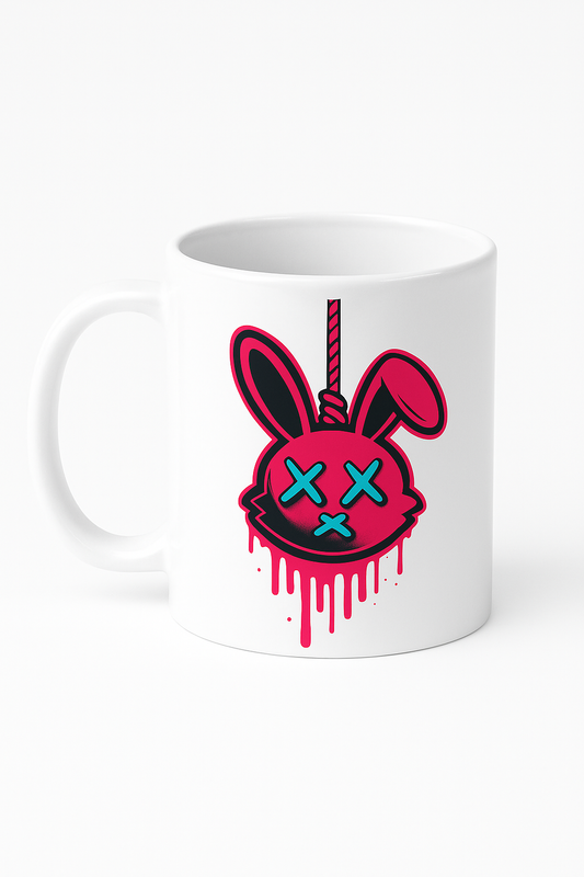 White glossy mug - Glitchbrew Core Mug Sip the void—one glitch at a time.